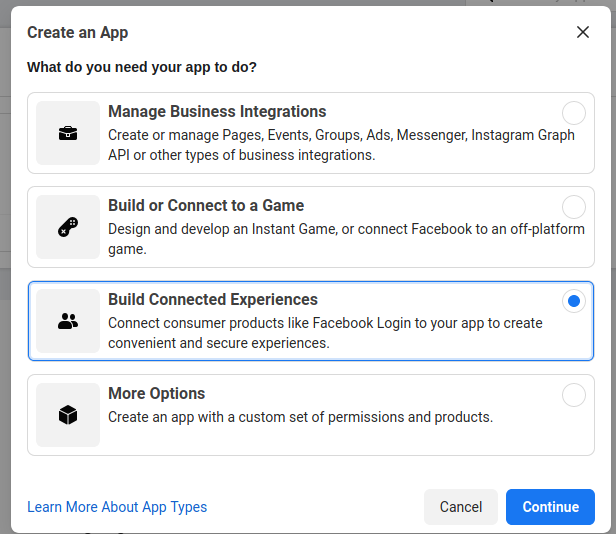 facebook-create-app