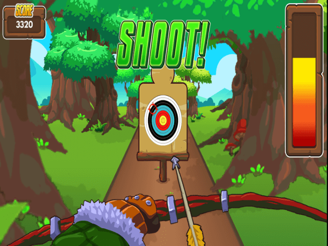 Mathsframe archery game