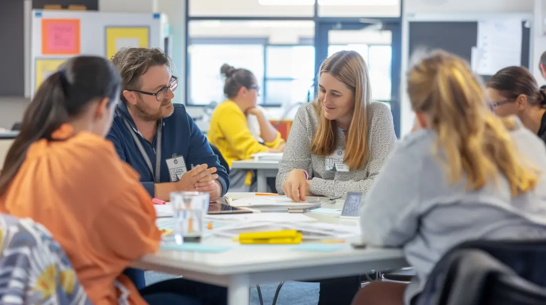 Discussing classroom practice in a plc