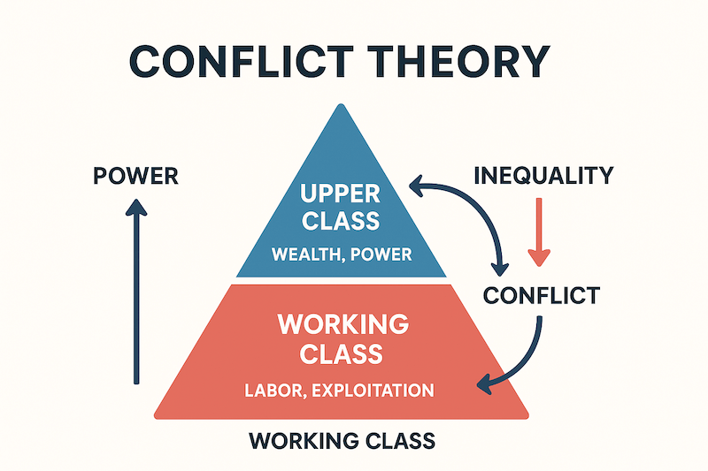 Explaining Social Structures with Conflict Theory