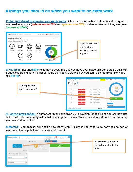 Formative assessments in Hegarty Maths