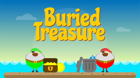 Buried Treasure game on PhonicsPlay