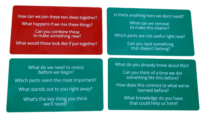 Generating higher order questions.