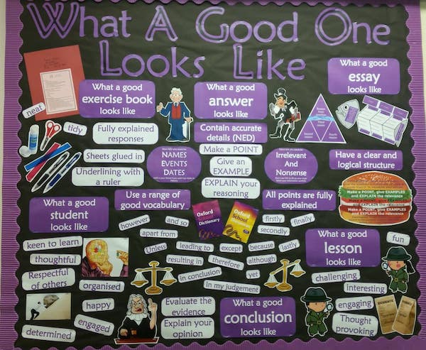 What a good one looks like wall display