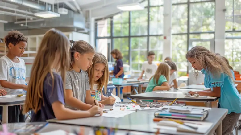 Blended teaching involves face to face work