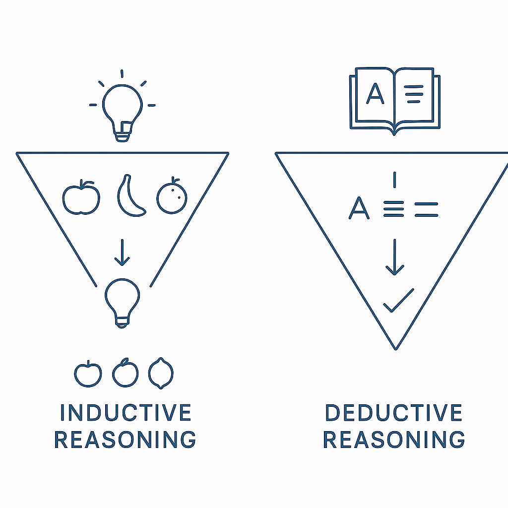 Inductive versus deductive reasoning