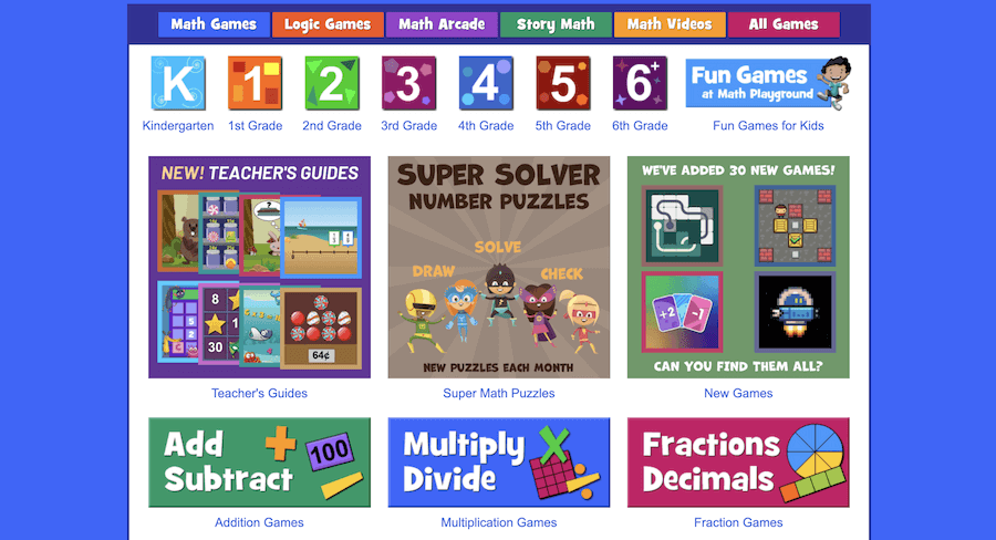 Math game examples