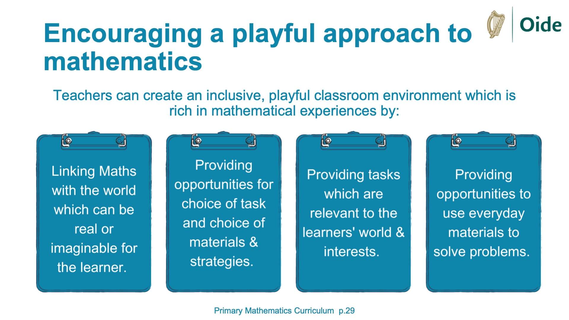 Advantages of mathematical play