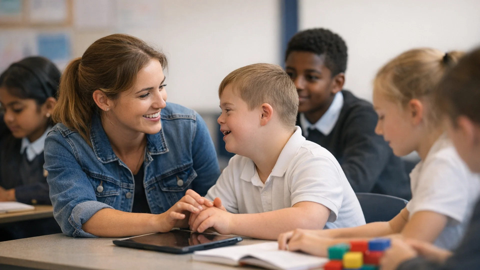 Intensive Interaction: The Complete Teacher's Guide to Pre-Speech Communication - educational concept illustration