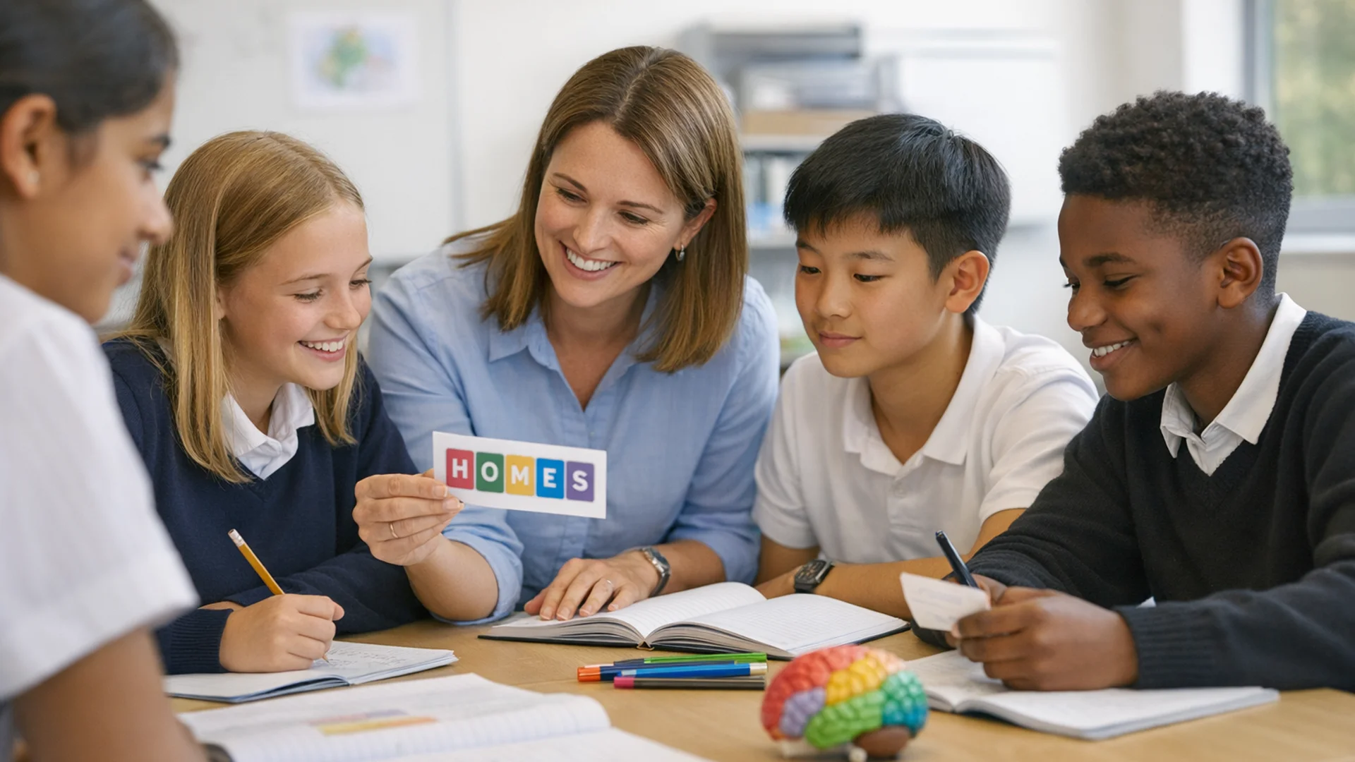 Mnemonics for Students: A Teacher's Toolkit for Memory Strategies - educational concept illustration