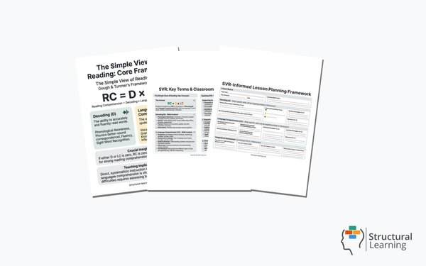 The Simple View Of Reading Toolkit — 3 resources