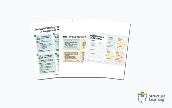 MSG I Writing: Teacher's Toolkit — 3 resources