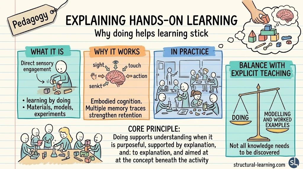 Hands-On Learning: 12 Research-Backed Activities for Every Subject — visual explainer sketchnote