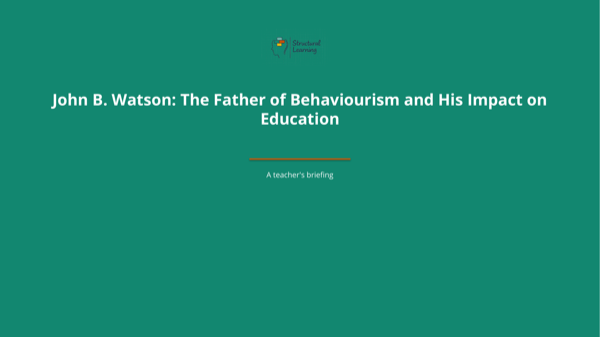 John B. Watson: The Father of Be, slide preview