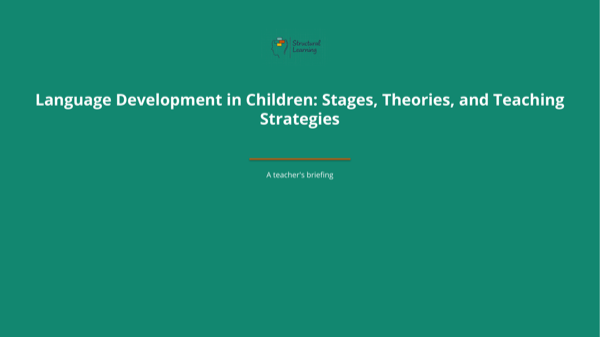 Language Development in Children: Stages, Theories, and Teaching Strategies — slide preview