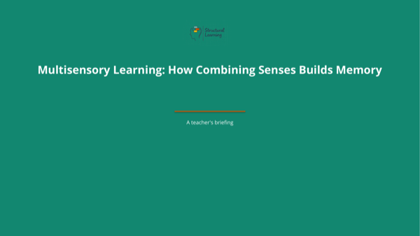 Multisensory Learning: How Combining Senses Builds Memory — slide preview