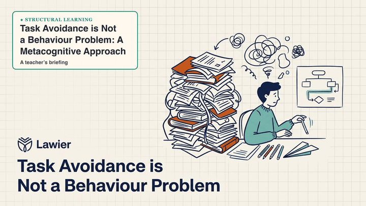 Task Avoidance is Not a Behaviour Problem: A Metacognitive Approach — slide preview