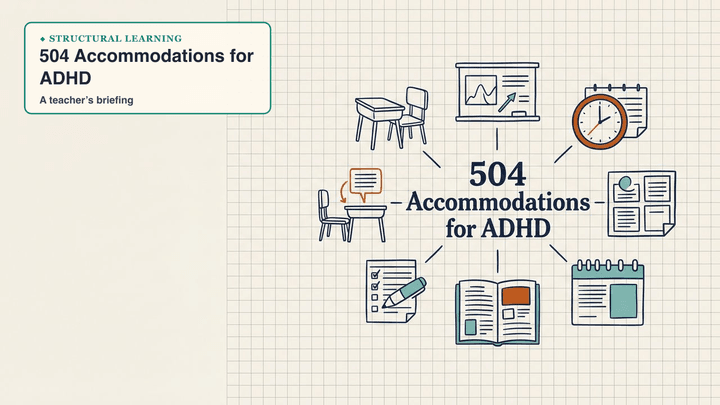 504 Accommodations for ADHD — slide preview