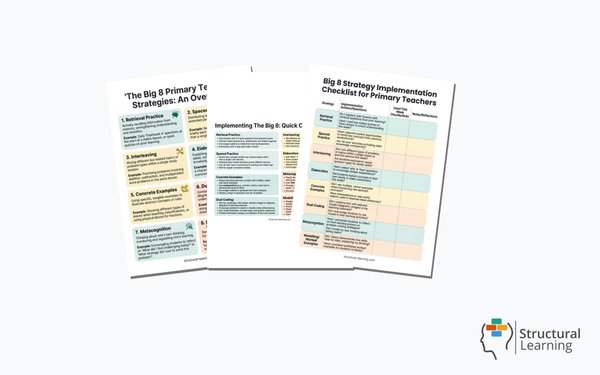 The Big 8 Primary Teaching Strategies, 3 resources