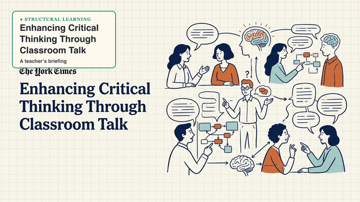 Enhancing Critical Thinking Through Classroom Talk — slide preview