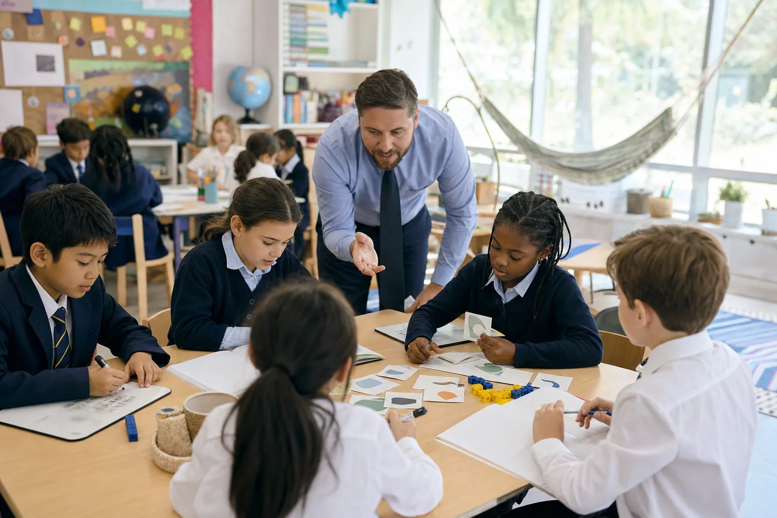 Teacher and learners use inquiry journals, concept questions and teacher facilitation in an International Baccalaureate classroom.