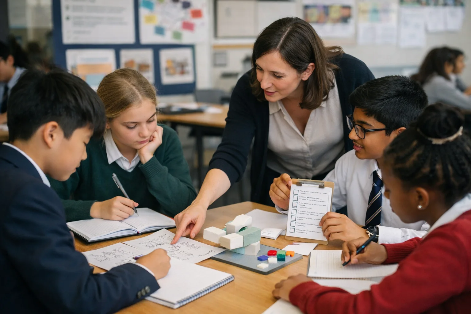 Teacher and learners plan inquiry and project work with ATL routines in an International Baccalaureate classroom.