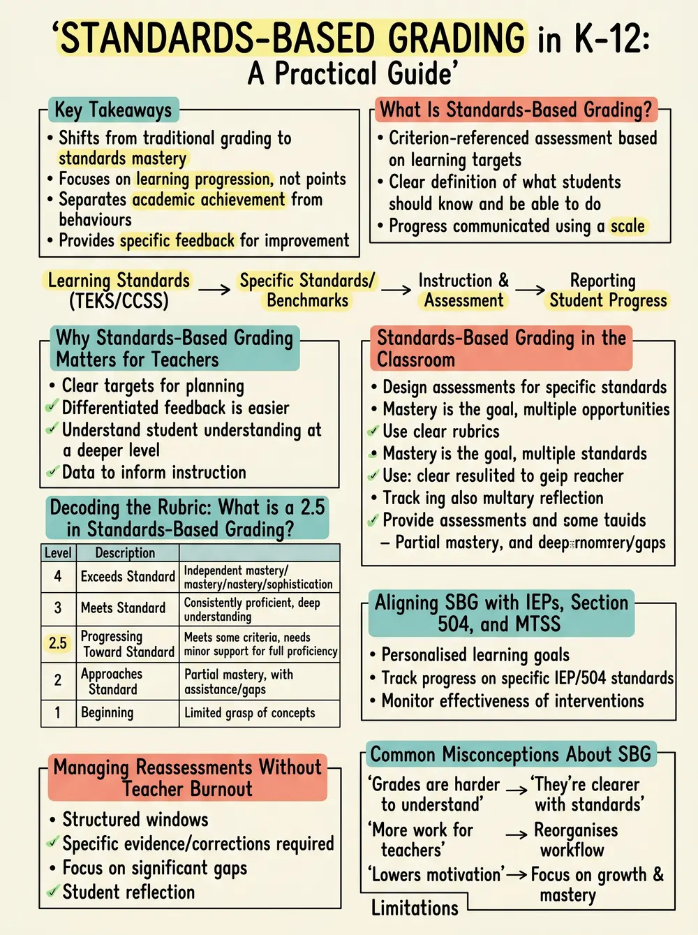 Standards-Based Grading in K-12: A Practical Guide: Study Notes preview