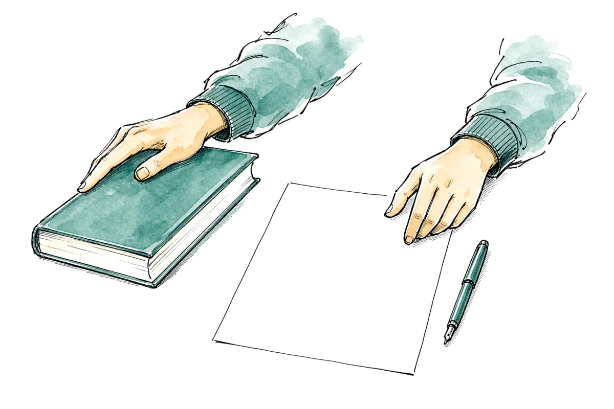 Close the book first