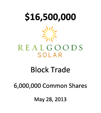 Real Goods Solar Inc.