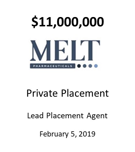 Melt Pharmaceuticals, Inc. 