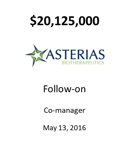 Asterias Biotherapeutics, Inc.