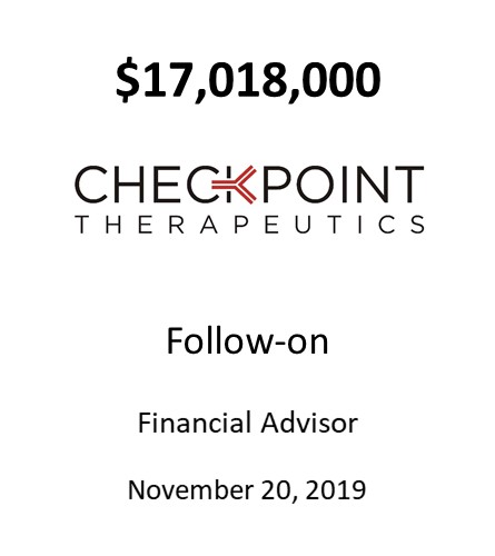 Checkpoint Therapeutics, Inc. 