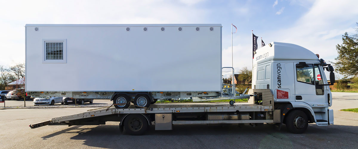 Skurvogn på vej til Sverige