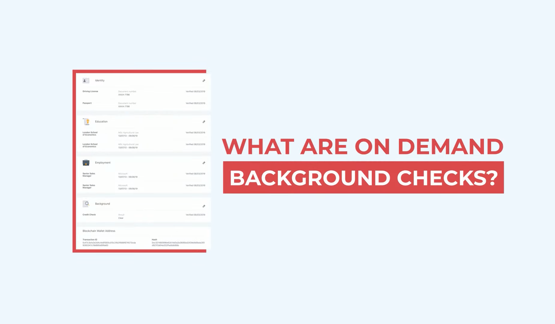 Veremark's On Demand Background Checks
