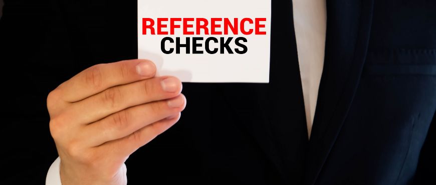 automated checking of employment references