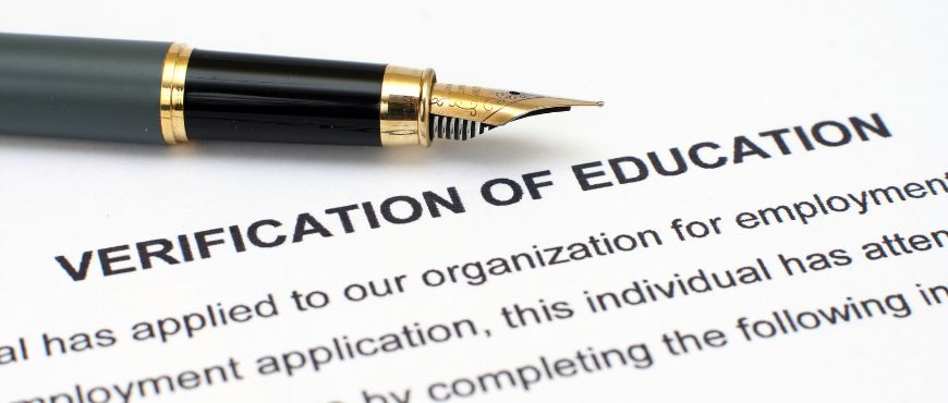 MOM Education Verification Proof: Using an Accredited Background Screening Company