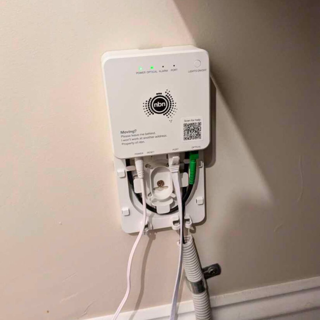 NBN connection point for a customer's house in Flemington