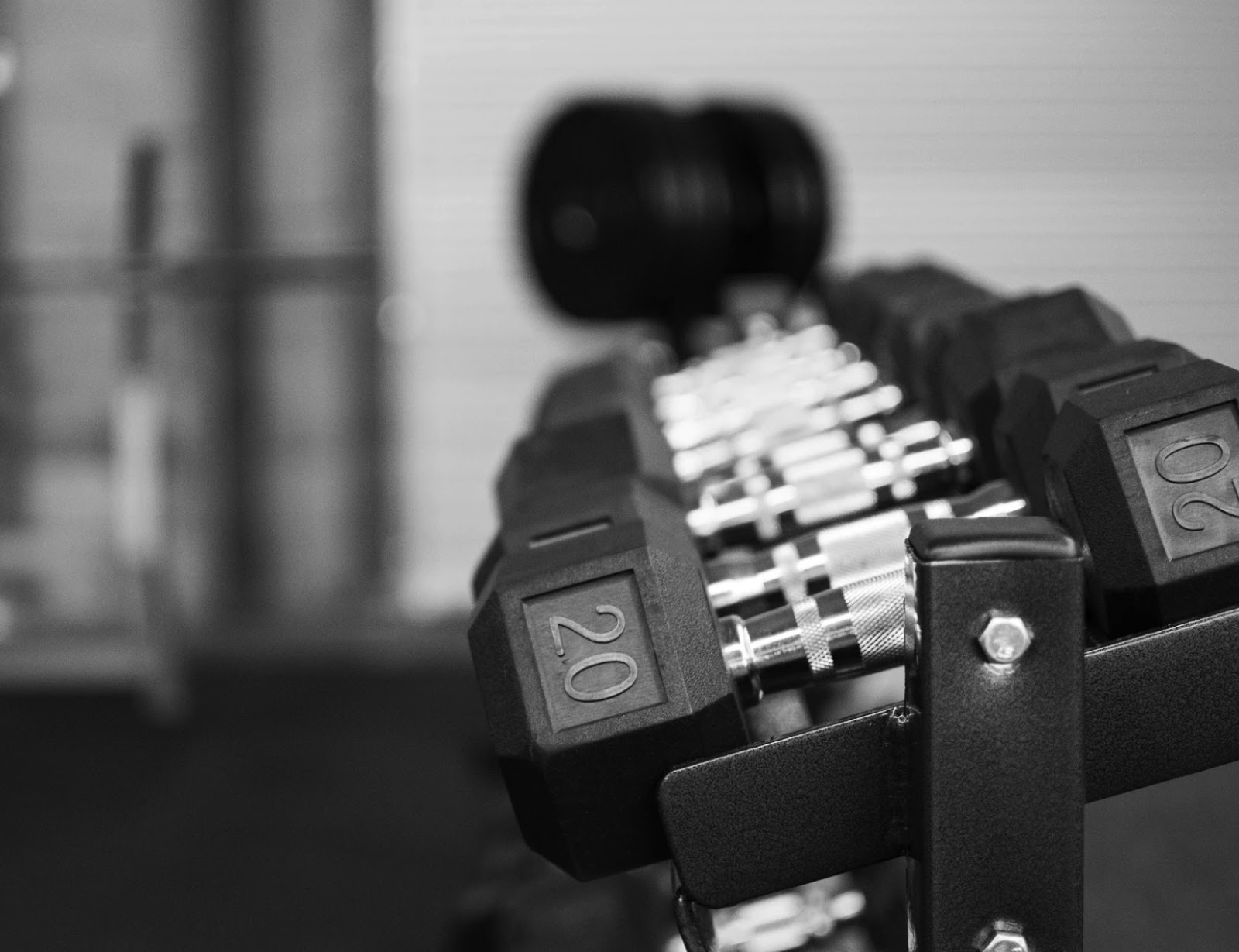 dumbells-on-equipment-rack