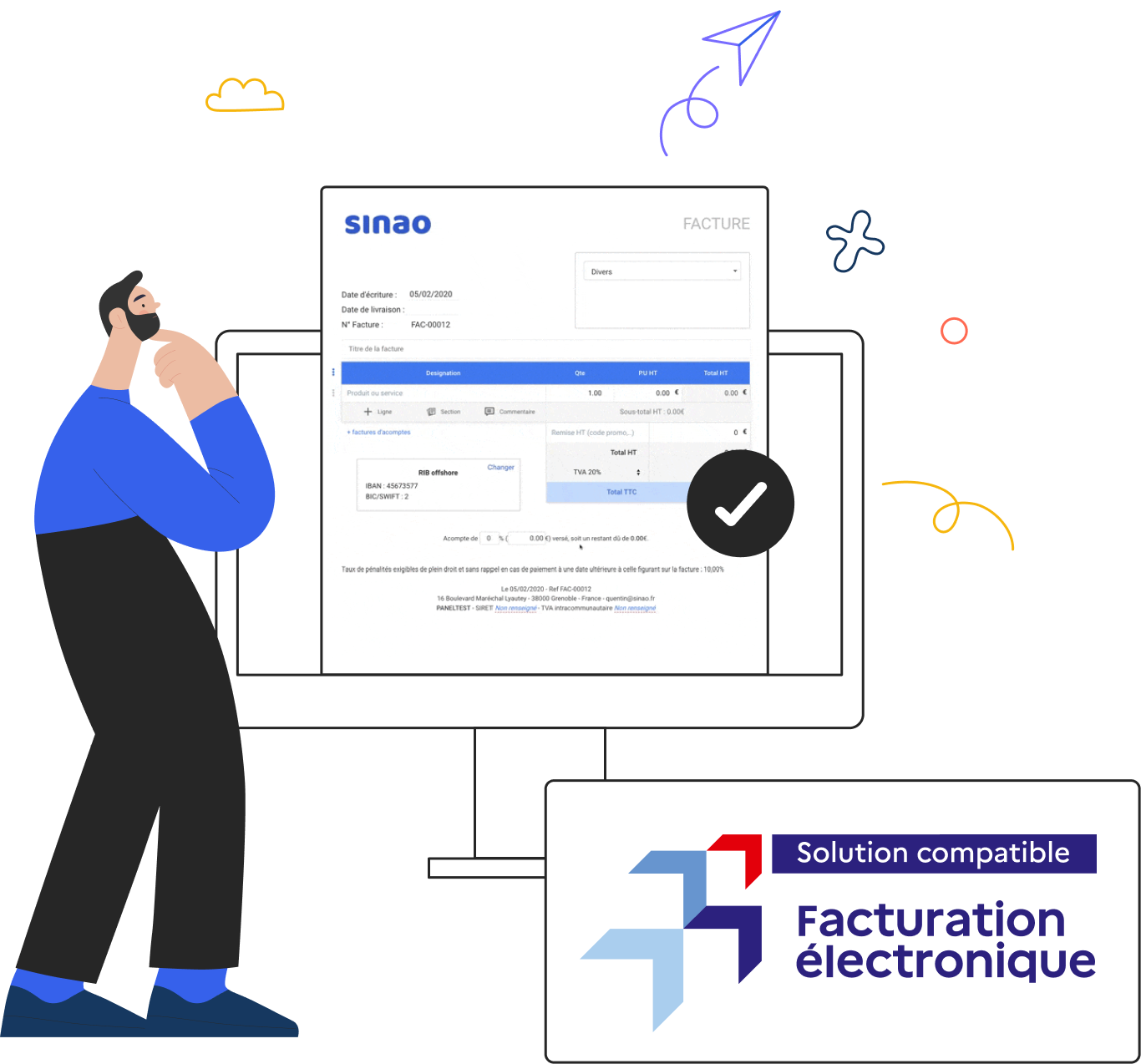 Logiciel pour la Facturation Électronique - Sinao