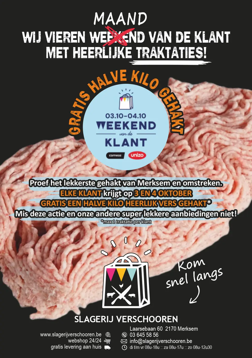 Uw warme bakker en slager onder één dak