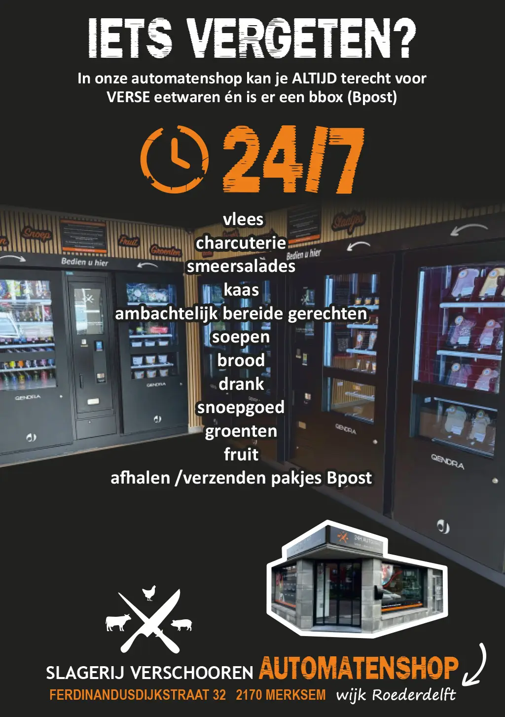 Uw warme bakker en slager onder één dak
