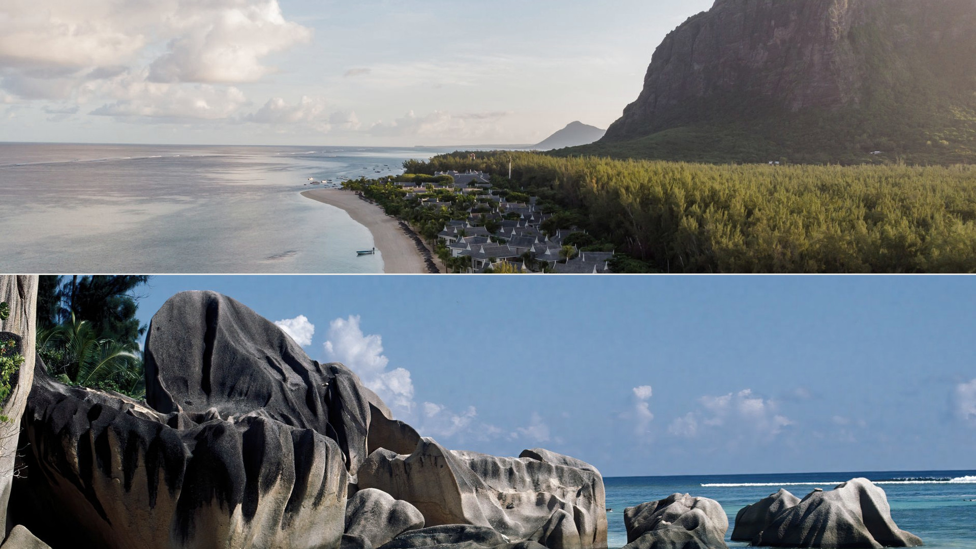 Le Morne a Mauritius e Anse Source d'Argent alle Seychelles a confronto