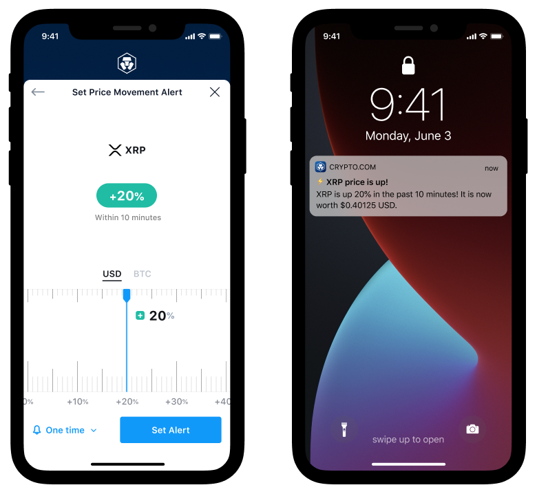 Percentage Movement Alert tracks price change over a rolling window