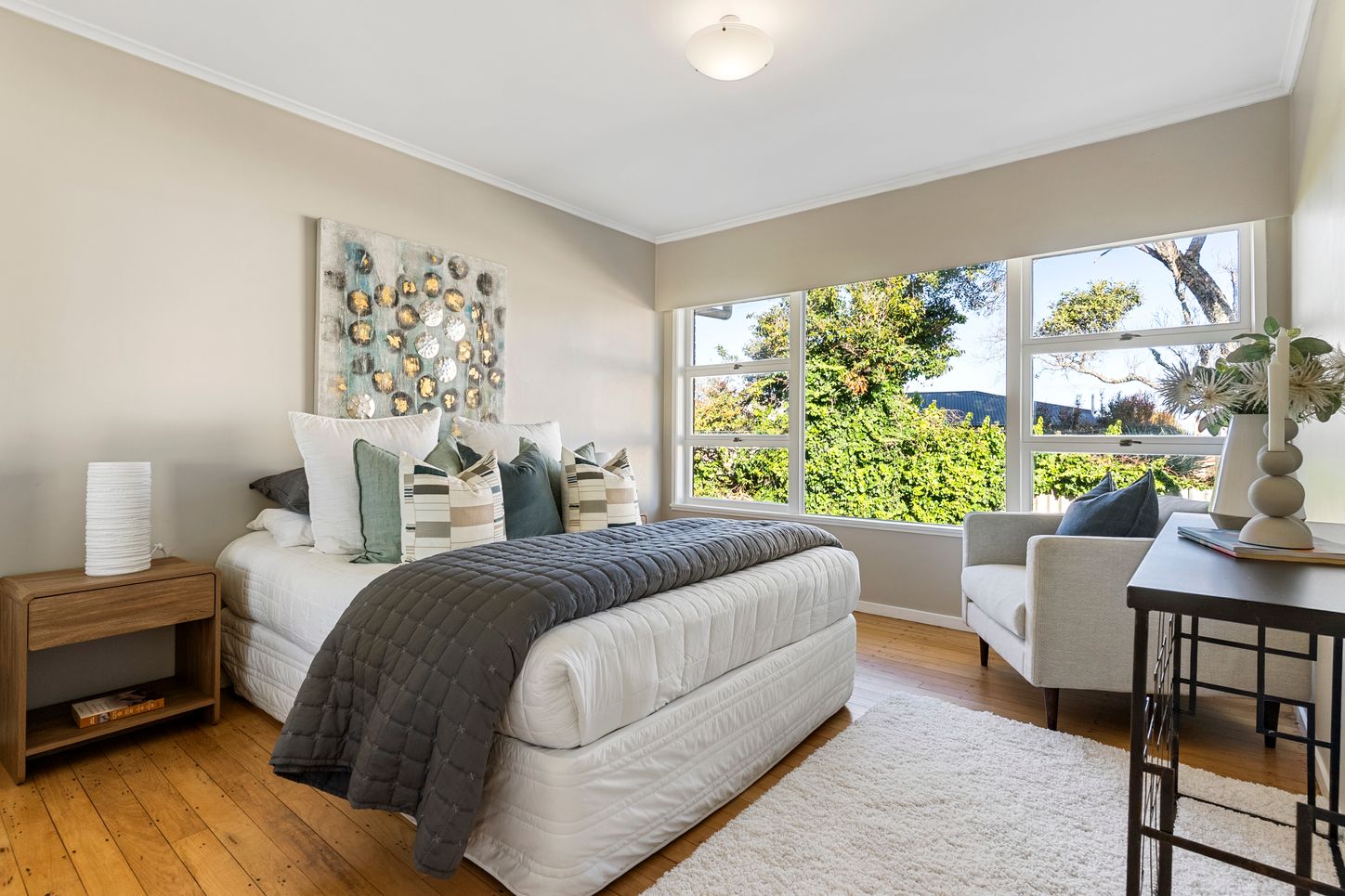 East Coast Road, Forrest Hill - bedroom with garden view