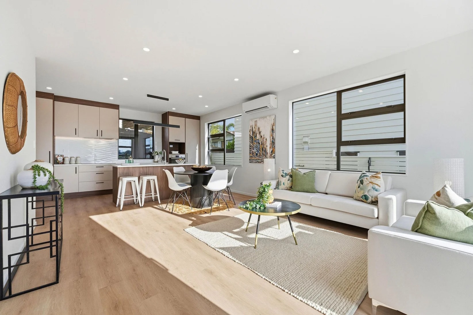 Marlborough Avenue - open-plan lounge dining kitchen with island