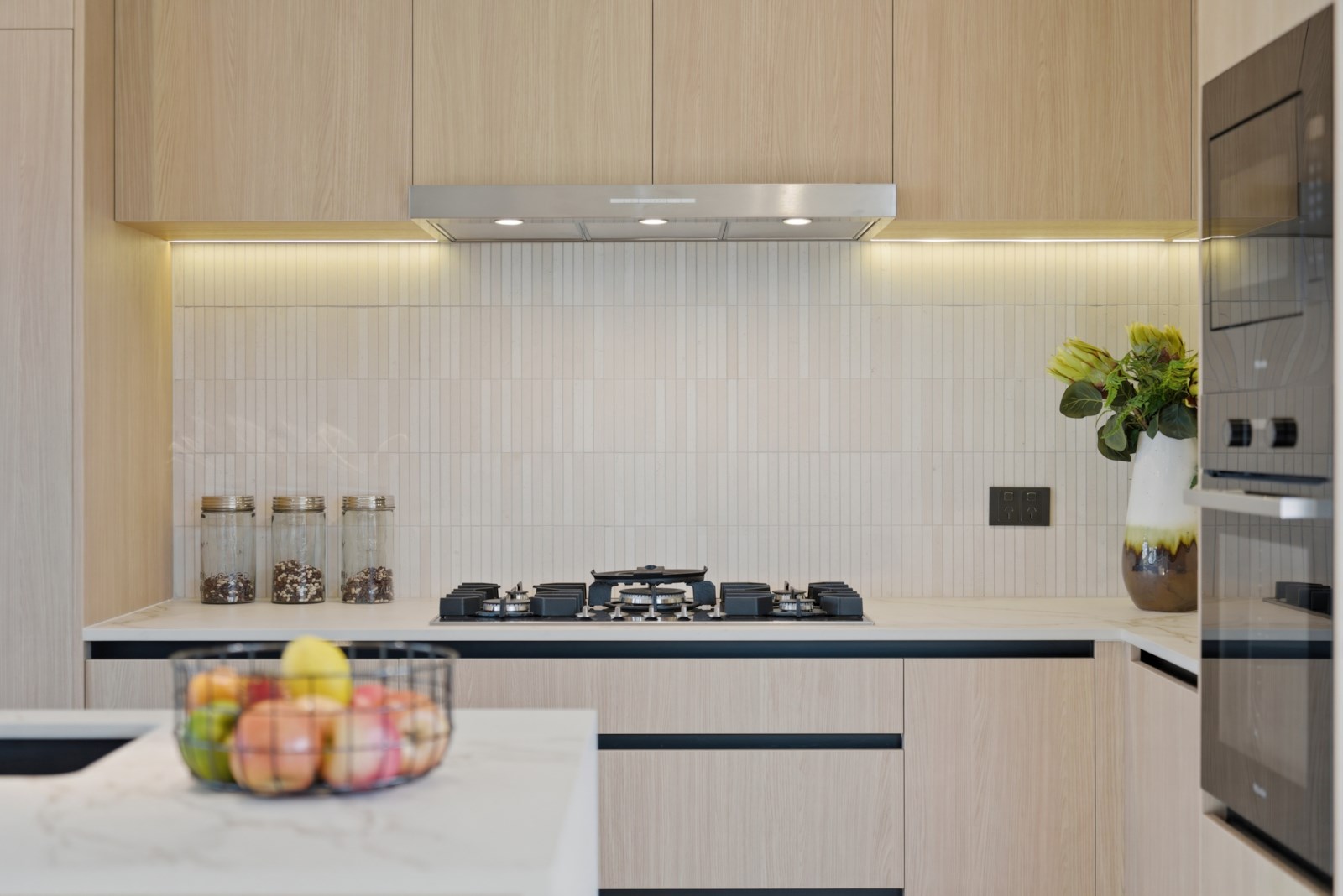 The Terrace, Takapuna - designer kitchen with premium Miele appliances