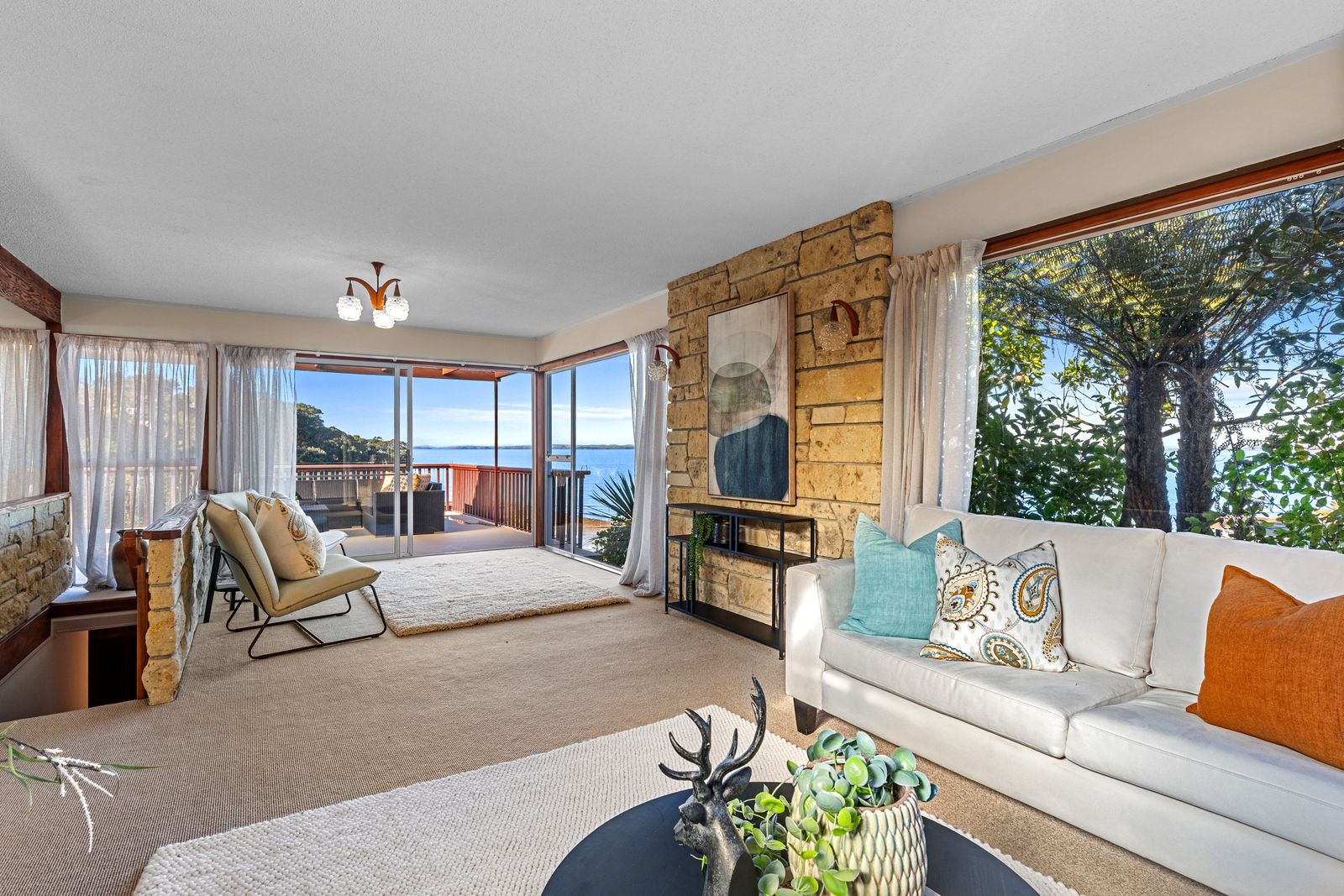 Oban Road, Browns Bay - open-plan living with sea view