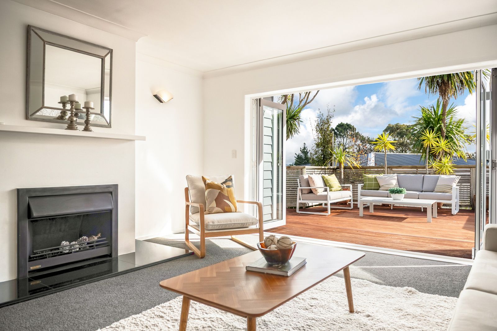 The Close, Greenhithe - living room with fireplace