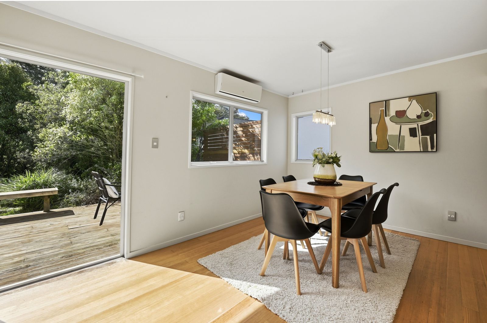 Sartors Avenue, Northcross - dining space styled beside the deck doors
