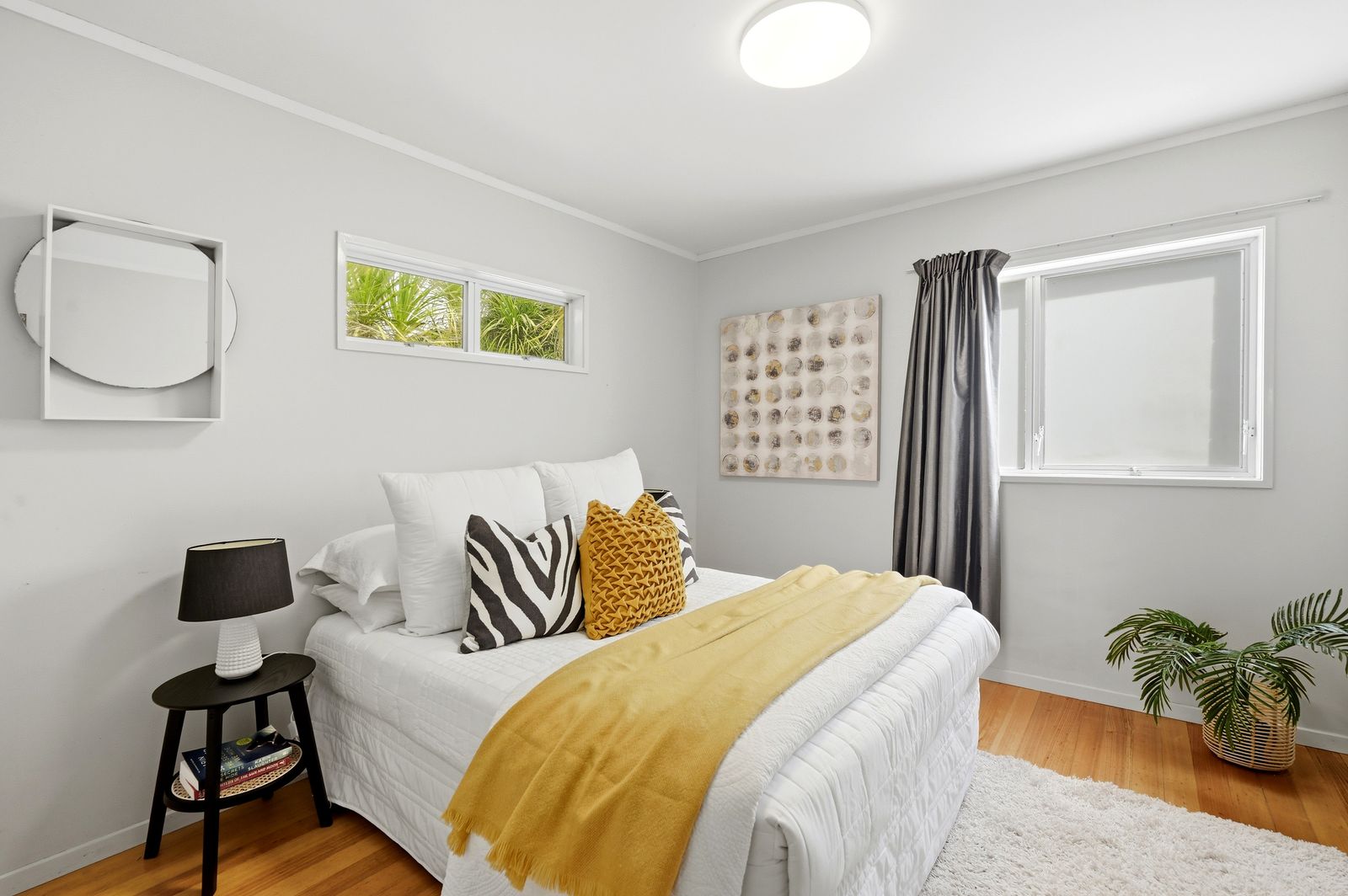 Sartors Avenue, Northcross - bedroom styled with warm accents